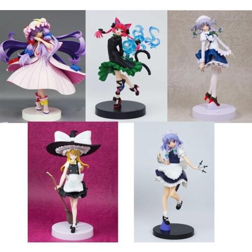 Japanese original anime figure TouHou Project Patchouli Knowledge/Kaenbyou Rin/Izayoi Sakuya/Kirisame Marisa action figure