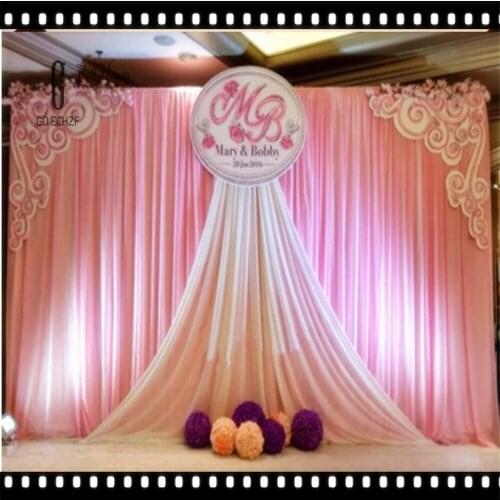 Hot Sale stage background Wedding Backdrop Curtain Beautiful Decorations 6m*3m Background Scene Party Supplies free shipping