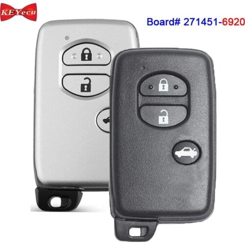 KEYECU for Toyota GT86 for Subaru Forester Smart Keyless Remote Key Fob 271451-6920 4D Chip 312MHz/ 314.3MHz/ 433MHz