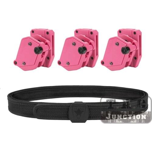 IPSC Holster USPSA IDPA 1.5" Shooting Inner & Outer Belt Competition Speed 3x/4x/5x Multi-Angle Speed Pistol Magazine Pouch Pink