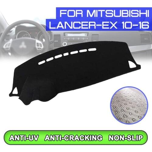 Car Dashboard Mat Anti-dirty Non-slip Dash Cover Mat UV Protection Shade for Mitsubishi Lancer-ex 2010 2011 2012 2013 2014-2016