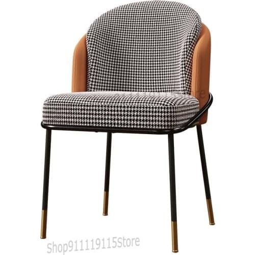 Nordic Thousand Bird Dining Chair Family Restaurant Chair Back Italian Light Luxury Desk Chair Net Red Makeup Dressing Table Sto