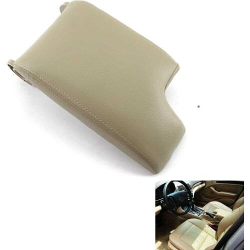 Complete Center Armrest Cover Console Lid Beige for BMW E46 98-06 Fiber PU Leather 3 Series M3 Convertible Coupe 330i 325i 318i