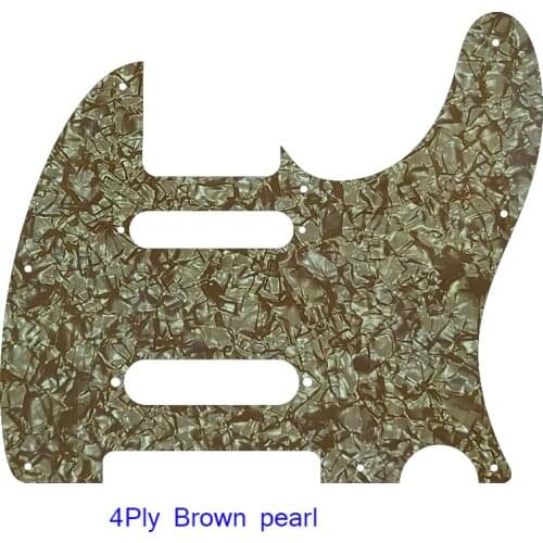 Pleroo Custom Guitar Parts - For US 8 Screw Holes Nashville SS Single Pickups Tele Guitar Pick Guard Scratch Plate