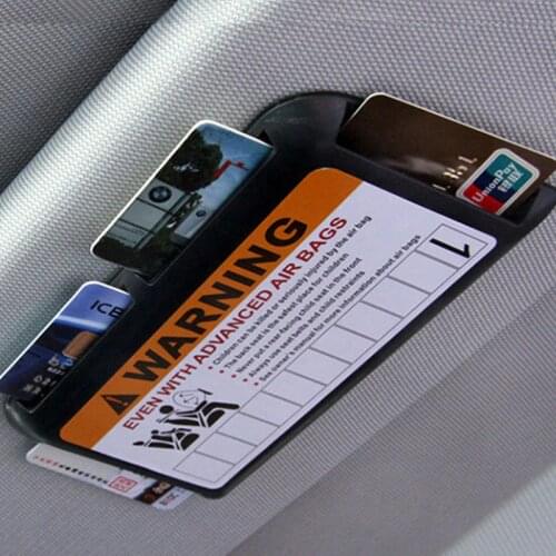Car Styling Sun Visor Parking Card Holder Accessories Sticker For Mitsubishi Asx Lancer 10 9 Outlander 2013 Pajero Sport L200