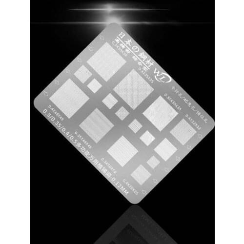 SAYTL High quality Universal BGA stencils for mobile phone PC Phone Solder Paste Direct heating BGA Reballing Stencils 0.12mm