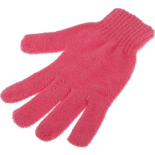 Ultra Soft Cotton Long Hair Dry Glove Bath Shower Hair Fast Drying Towel for Ladies Girls Red