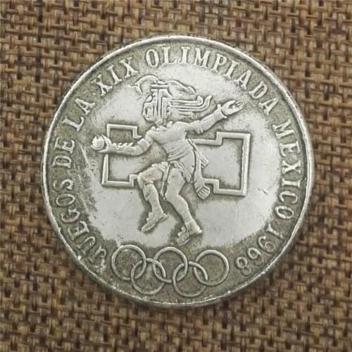 In 1968, Mexico made old copper and silver coins. Foreign silver coins were 38MM in diameter