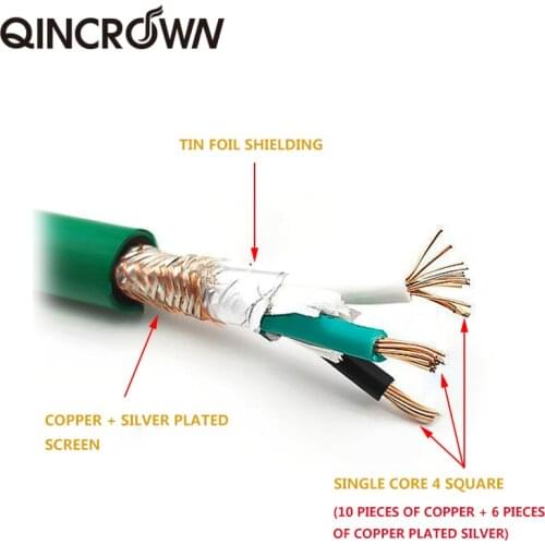 High fidelity MCINTOSH 2328 copper and silver mixed AC power Bulk cable hifi power cord wire audio power cable