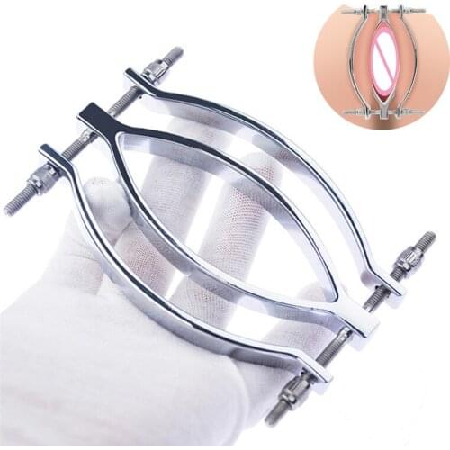 Labia Clip Clitoris Clamps Adult Games Clitoris Stimulator Teasing G-spot Massage Stainless Steel adult sex toys for woman shop