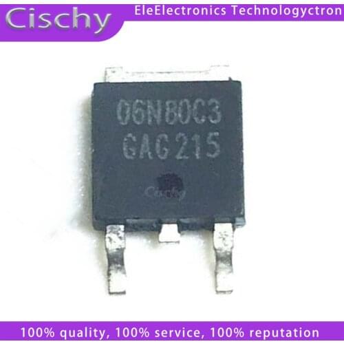 10PCS SPD06N80C3 TO252 06N80C3 TO-252 SPD06N80 06N80 6N80