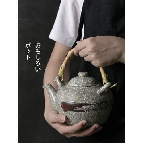 1000ml Japanese ceramic teapot retro tea kettle consumer and commercial hotel restaurant hotel cold water cold kettle