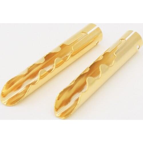 120pcs VB432G Gold Copper Audio BFA Z-Type 4mm Banana Plug Speaker Cable Connector