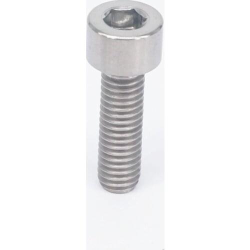 M6 x 20mm Original Color TC4 GR5 Titanium Alloy Allen Hex Screw Column Head Bolts For Bicycle