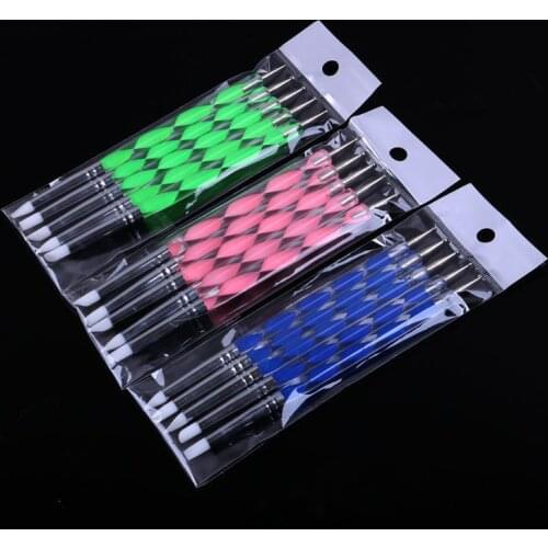 5Pcs/Set UV Gel Drawing Painting Nail Liner Brush Acrylic Nail Art Silicone Pen French Nail Mixed Colors Nail Art DIY Tools