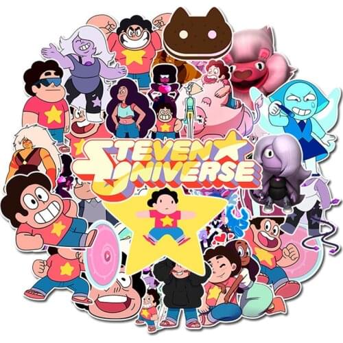 50Pcs Classic Cartoon Stevenuniverse Waterproof PVC Stationery Sticker Luggage Laptop Graffiti Skateboard Children Toy Sticker