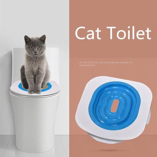ABS Pet Toilet Trainer Puppy Cat Toilet Litter Trainer catsCeaningTrainingToilet Supplies with Toilet Seat Lighting