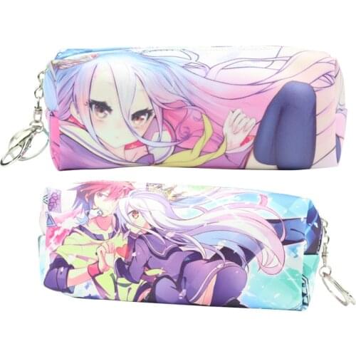 Anime NO GAME NO LIFE Sora Cosmetic Storage Bag Cartoon Pencil Case for Gift & Collection