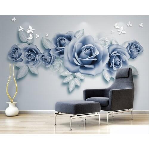 Beibehang papel de parede Are any large size wallpaper flower flower house in 3D TV background wall wallpaper for walls 3 d