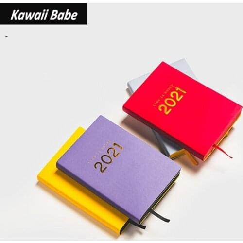 Notebooks Journals School Office Supplies Stationery 2021 Planner Organizer A5 Agenda Daily Weekly Schedule Monthly Sketchbook