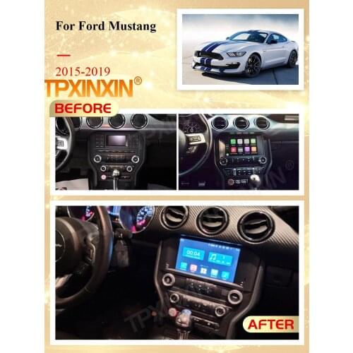 Carplay 2 Din Car Android10 Stereo Receiver For Ford Mustang 2015 2016 2017 2018 2019 Radio Audio Recorder Head Unit Player