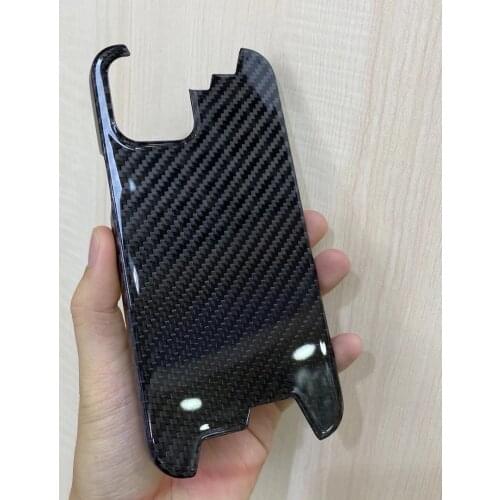 Carbon Fiber Case Voor Iphone 12Mini 12 Pro Max Ultra-Dunne, Ultra-Licht, hoge Sterkte Beschermhoes Half Ingesloten Hard Shell