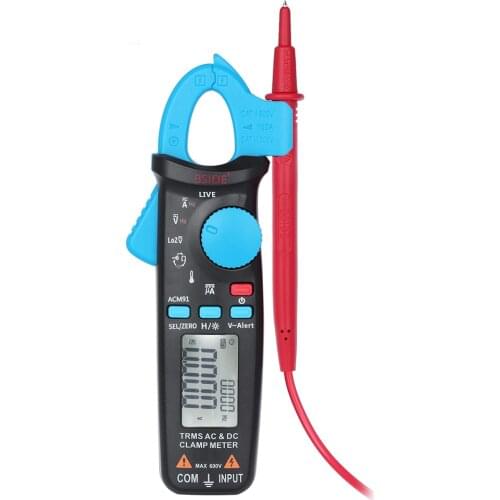 Clamp Meter Auto Range Digital Multimeter 6000 Counts AC/DC Ammeter Voltmeter resistance tester Temperature Tester