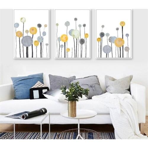 Flower Watercolor Nordic Canvas Painting Living Room Girl Bedroom Wall Art Print Picture Poster Home Decor No Frame Painting