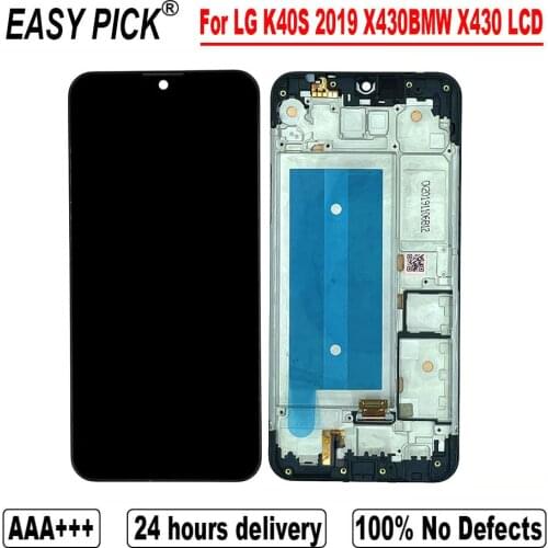 For LG K40S X430BMW X430 LCD Display Touch Screen Digitizer Assembly For LG K40S 2019 Dual SIM LTE LMX430EMW 6.1 inch LCD Screen