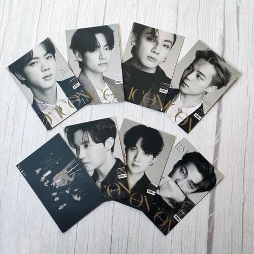 Kpop Bangtan Boys DICON Magazine Cover Lomo Card Poster JUNG KOOK JIMIN SUGA RM HD Photo Cards Wall Sticker Home Decor