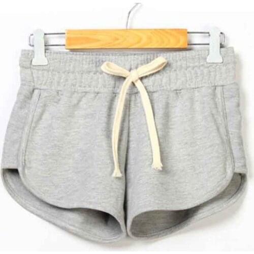 Summer Women Sport Running Shorts Anti Emptied Cotton Contrast High Elastic Waist for Female Correndo Shorts GYM Yoga Shorts