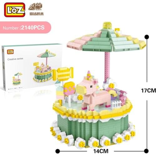 LOZ Mini Blocks Toys Plastic Assembly Blocks Children Toy Educational DIY Architecture Model 9051