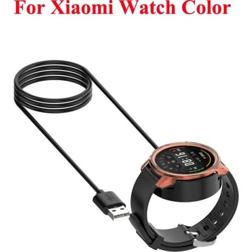 Round Portable Dock Non Slip USB Cable Wired Magnetic Adsorption ABS Desktop Adapter Smart Watch Charger For Xiaomi Watch Color