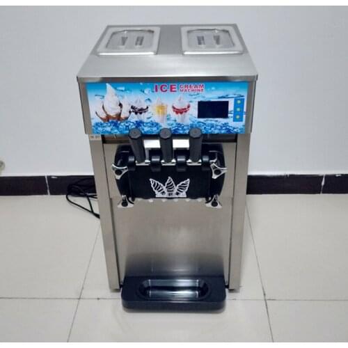 Stainless Steel Ice Cream Machine Sweet Cone Soft Ice Cream Makers Vending Machine