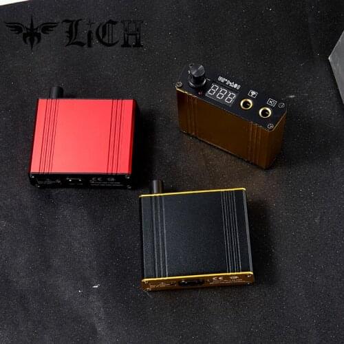LICH Mini Tattoo Power Supply LED Digital Display Tattoo Machine Power Supply For Liner Shader Rotary Professional Machine Pen