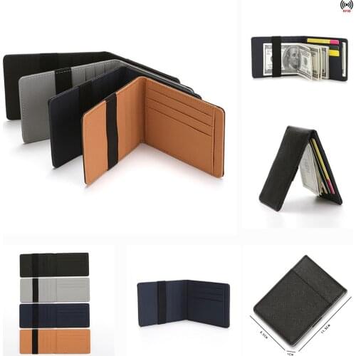 Men Credit Card Holder Minimalist Rfid Blocking Wallet Card Holder Slim Wallet Rfid Blocking Men Secure Faux Leather Bag Wallets