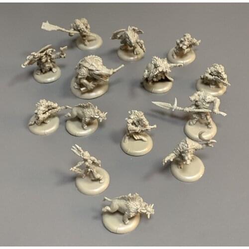 Lot 14Pcs Massive Darkness ORC Monster Warrior Miniatures Board Game Figure Role Playing TRPG Toys