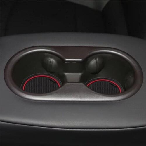 Car Cup Non-slip Mats For Tesla MODEL 3 Car styling door anti-slip mat Interior modification sticker Accessories