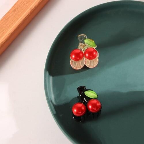 NEW Lovely Cherry Colorful Hair Claw Clips for Women Girls Hairpin Crab for Hair Washface Accessories Headwear Ornament