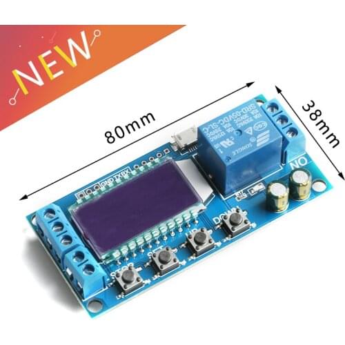 One way relay module delay power off Disconnect trigger delay Cyclic timing circuit switch XY-LJ02