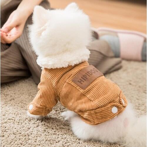 Autumn/winter Fleece Pet Clothes for Small Dogs Cats Thicken Warm Coat Jackets Chihuahua Clothing Pet Supplies