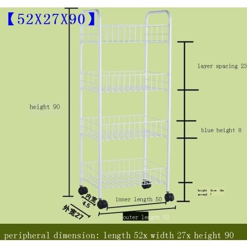 Shelf Utensilio De Cozinha Room Bathroom Estanteria Repisas Raf Kitchen Storage Prateleira with Wheels Organizer Rack