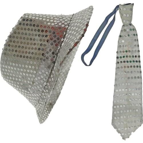 Rave LED Flashing Sequin Neck Bow Tie Performance Props Jazz led Hat Glow Birthday Party Halloween Christmas wedding decor