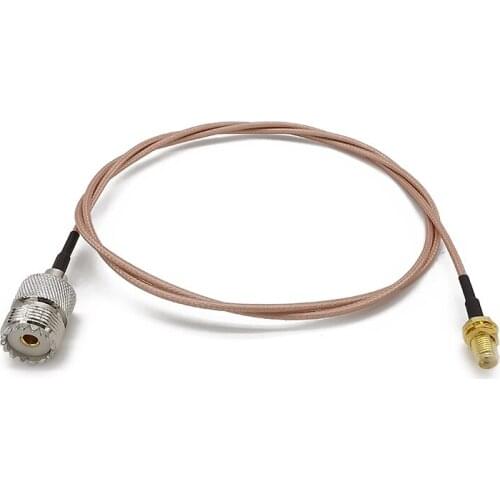 ALLISHOP 5M Handheld Radio SMA Female to UHF SO239 Female RG316 RF Coaxial Jumper Antenna Connector Pigtail Cable #Rocheuk