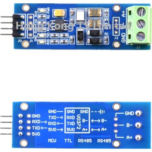 SN74HC04D + SP485 TTL to RS485 module MAX13487 pins and socket 485 to TTL level mutual rotation hardware automatic flow control