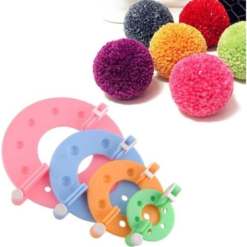 JOYLIVE Handmade DIY Craft Wool Knitting For Decorative House Dress Plush Toys 4 Pcs/set Ball Pompon Making Tools