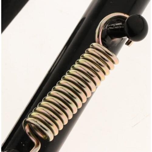 Universal Black Motorcycle Kickstand Side Stand Adjustable Leg Prop Post,Scooter Kick Side Stand Leg Support