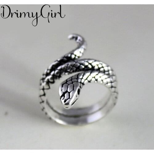 Bohemian Vintage Big Snake Rings For Women Wedding Fashion Men Jewelry Party Gifts 2021