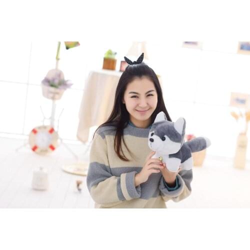 On sale 18 CMKawaii Simulation Husky Dog Plush baby Toy Gift For Kids Stuffed Plush Toy New Arrival