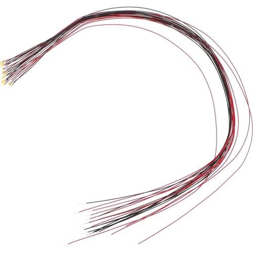 10Pcs 20cm T0603wm soldered micro litz wired leads warm white smd led 0603